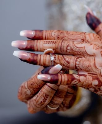 Engagement ceremony henna